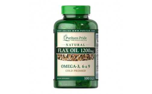 Flax Oil 1200 mg Omega 3-6-9 (100 softgels)