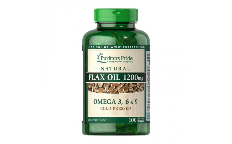 Flax Oil 1200 mg Omega 3-6-9 (100 softgels)