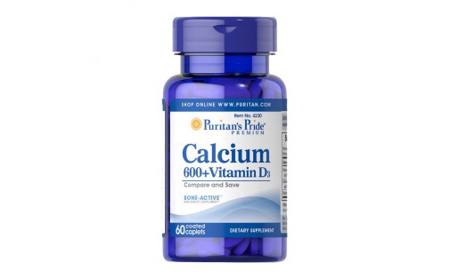 Calcium 600+ Vitamin D3 (60 caplets)