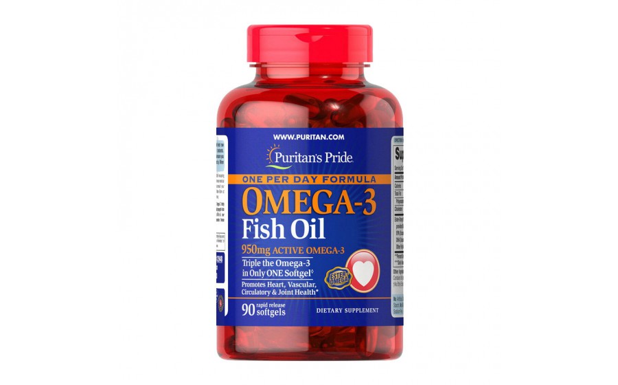 Omega-3 Fish Oil 950 mg one per day (90 softgels)