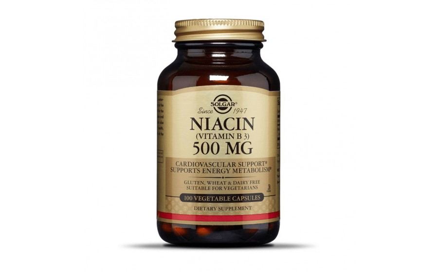 Niacin 500 mg (100 veg caps)