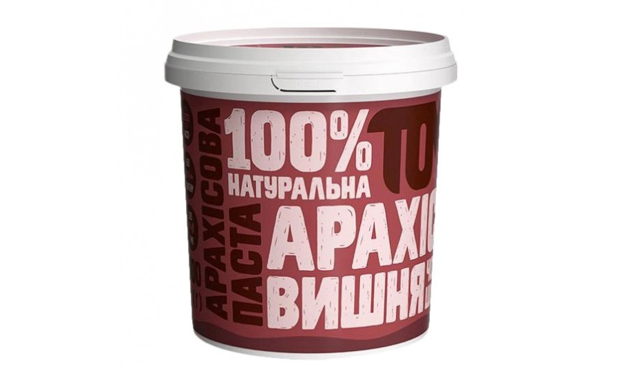 Арахісова Паста (1 kg, з чорним шоколадом та вишнею)