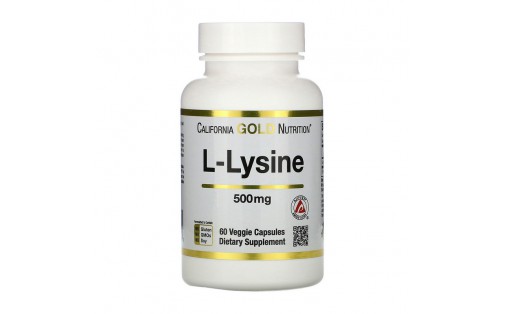 L-Lysine 500 mg (60 veg caps)