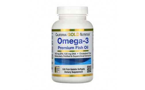 Omega-3 Premium Fish Oil (100 fish softgels)