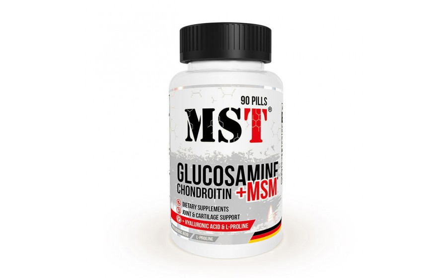 Glucosamine Chondroitin + MSM + hyaluronic acid (90 pills)