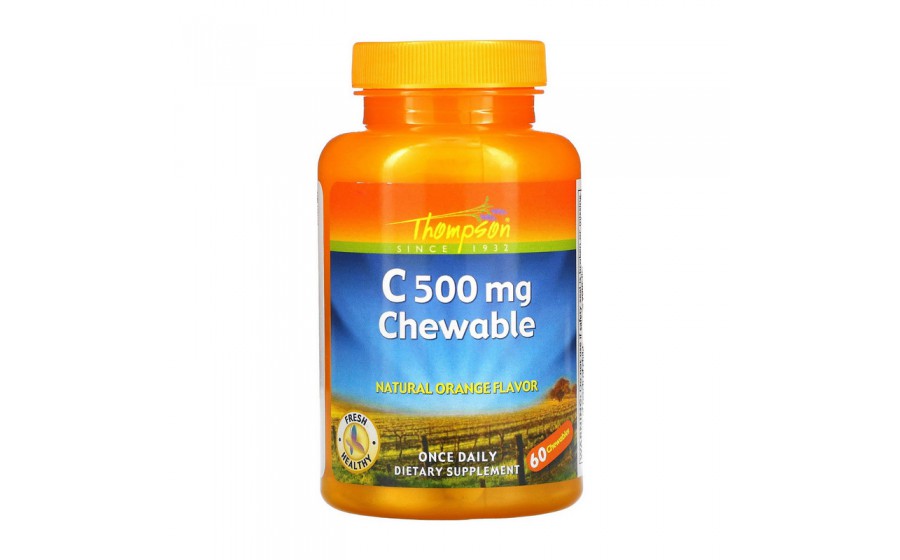 C 500 mg Chewable (60 chewables, orange)