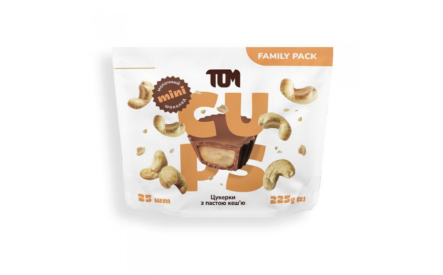 Цукерки з пастою кеш'ю в молочному шоколаді - Family Pack (225 g)