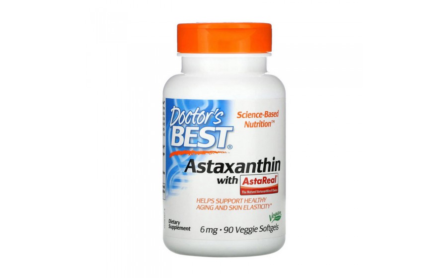 Astaxanthin with Asta Real 6 mg (90 veg softgels)