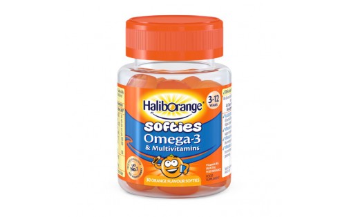 Softies Omega-3 & Multivitamins (30 softies, orange)