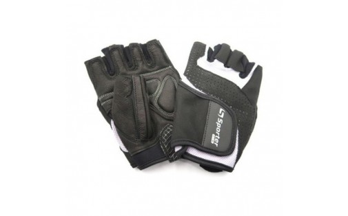 Weightlifting Gloves Black-Grey (M size, Black-Grey)