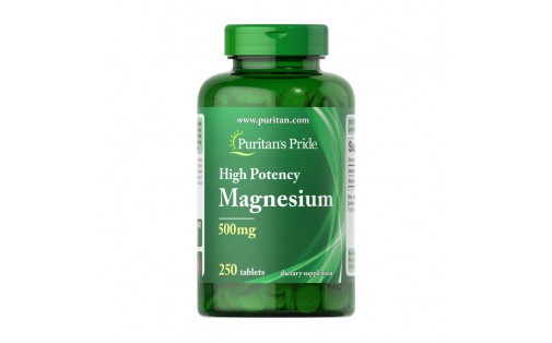 Magnesium 500 mg High Potency (250 tablets)