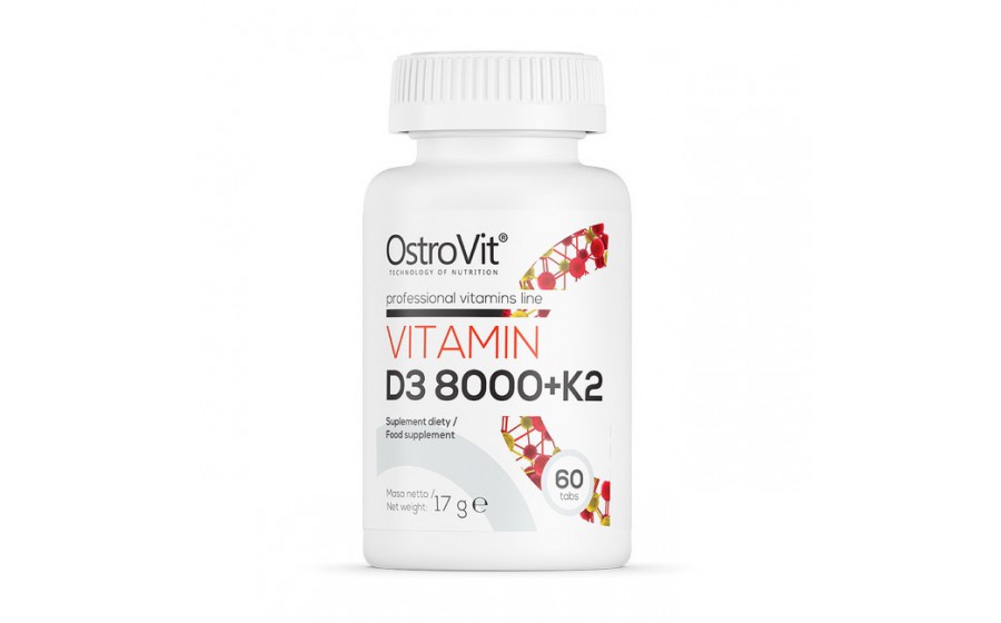 Vitamin D3 8000 + K2 (60 tabs)