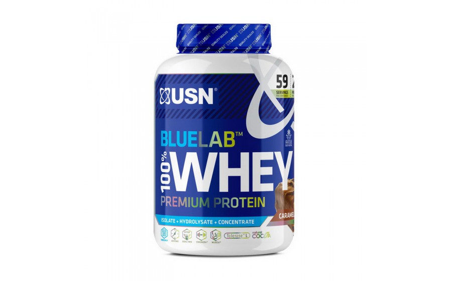 Blue Lab 100% Whey Premium Protein (2 kg, caramel chocolate)