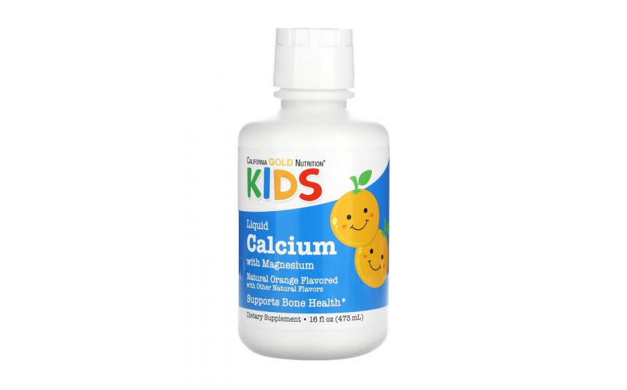 Liquid Kids Calcium with Magnesium (473 ml, natural orange)