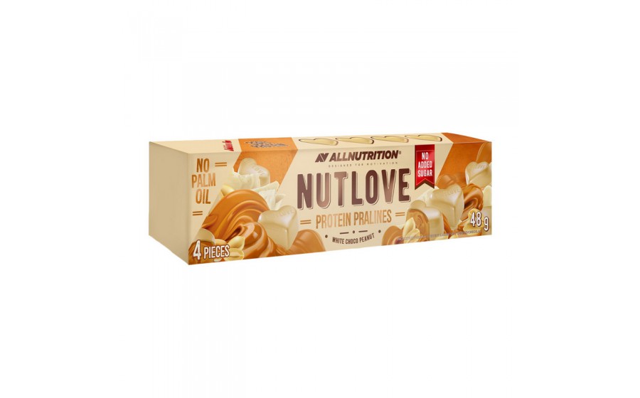 Nutlove Protein Pralines (4*12 g, white choco peanut)