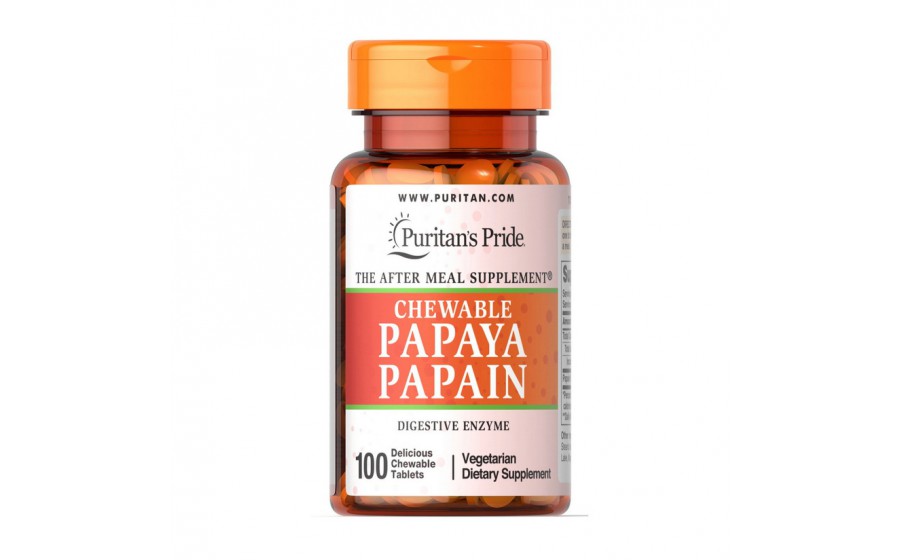 Papaya Papain Chewable (100 tabs)