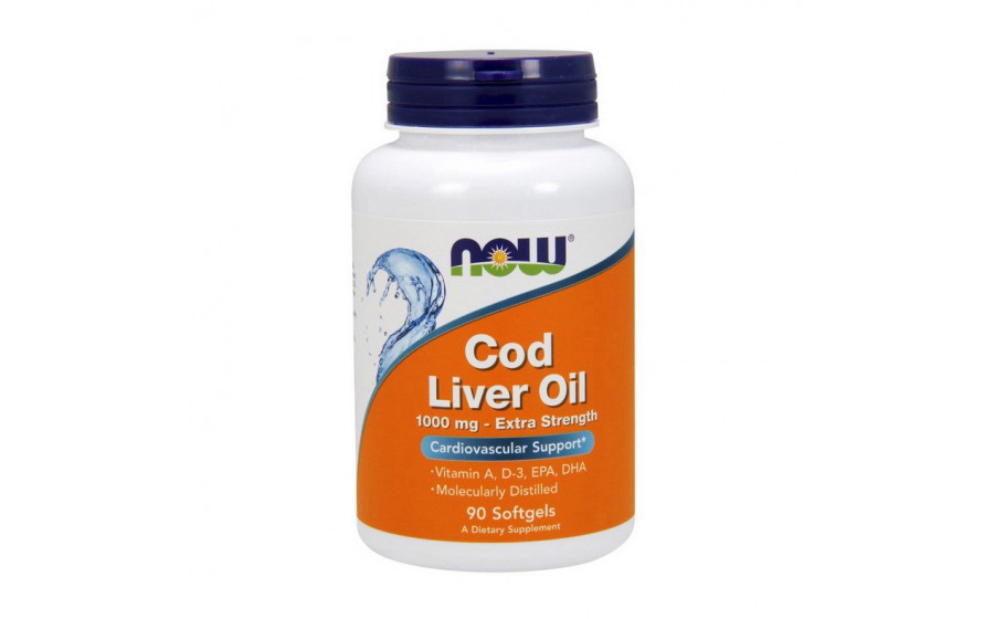 Cod Liver Oil 1000 mg extra strength (90 softgels)