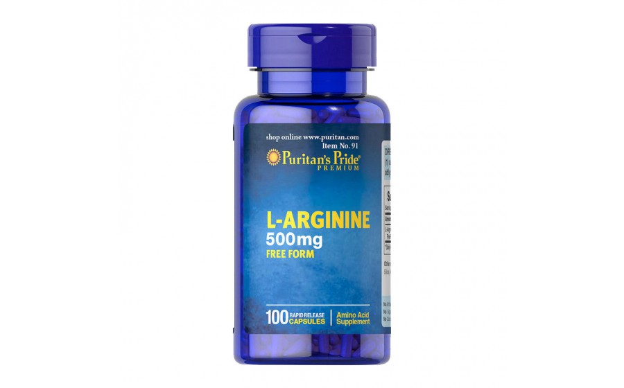 L-Arginine 500 mg (100 caps)