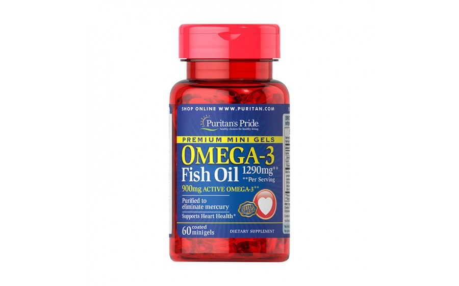 Omega-3 Fish Oil 1290 mg (60 mini gels)