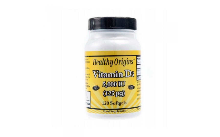 Vitamin D3 5000 IU (120 softgels)