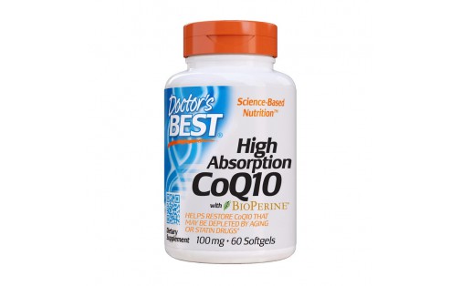 High Absorption CoQ10 100 mg with BioPerine (60 softgels)