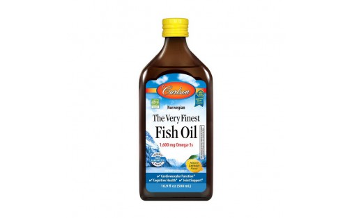 The Very Finest Fish Oil 1,600 mg Omega-3s (500 ml, lemon)