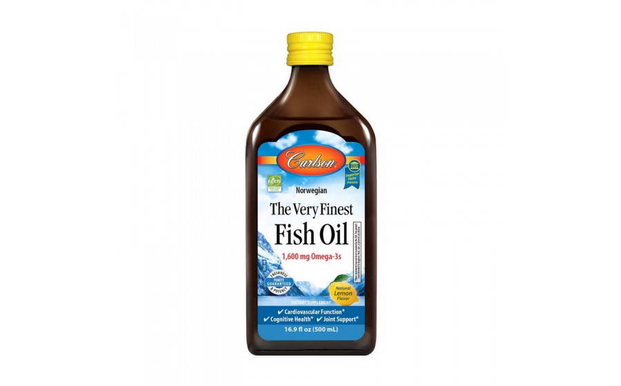 The Very Finest Fish Oil 1,600 mg Omega-3s (500 ml, lemon)