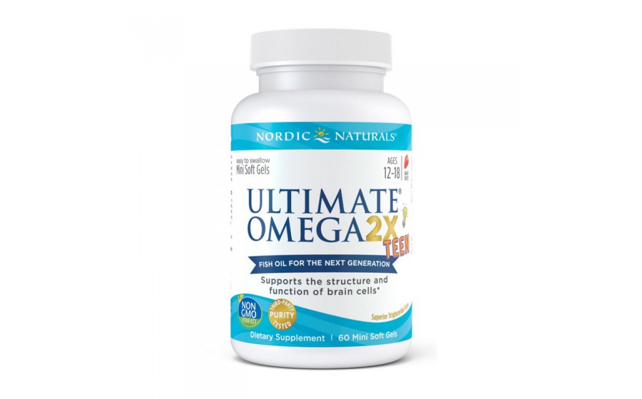 Ultimate Omega 2X Teen (60 mini soft gels, great strawberry)