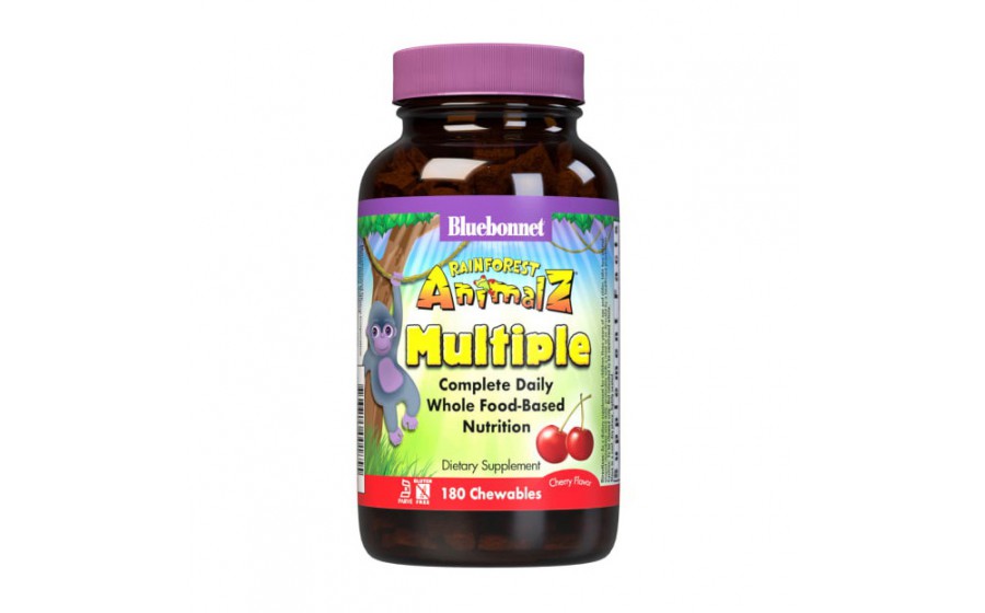 Multiple complete daily nutrition for kids (180 chewables, grape)