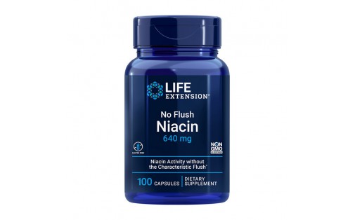 No-Flush Niacin 640 mg (100 caps)