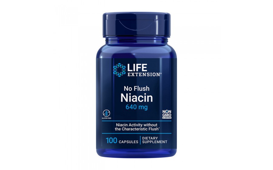 No-Flush Niacin 640 mg (100 caps)