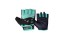 Womans Fitness Gloves Black-Green 3492 (XS size)