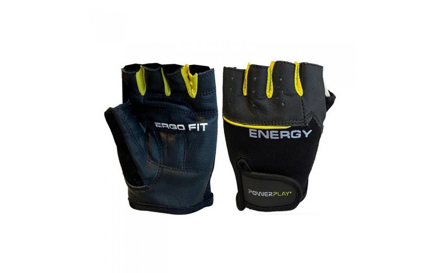 Fitness Gloves Black-Yellow (L size)