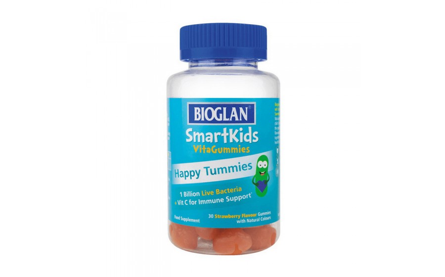 Smartkids Happy Tummies (30 gummies, strawberry)