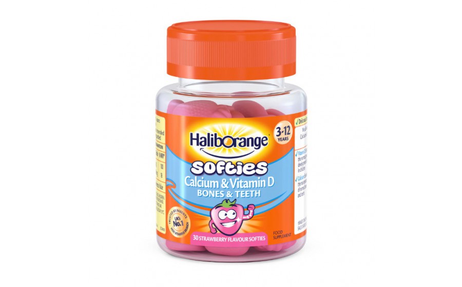 Softies Calcium & Vitamin D Bones & Teeth (30 softies, strawberry)