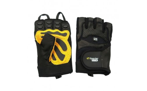 Dead Lift Gloves Black/Yellow (M size, Black/Yellow)