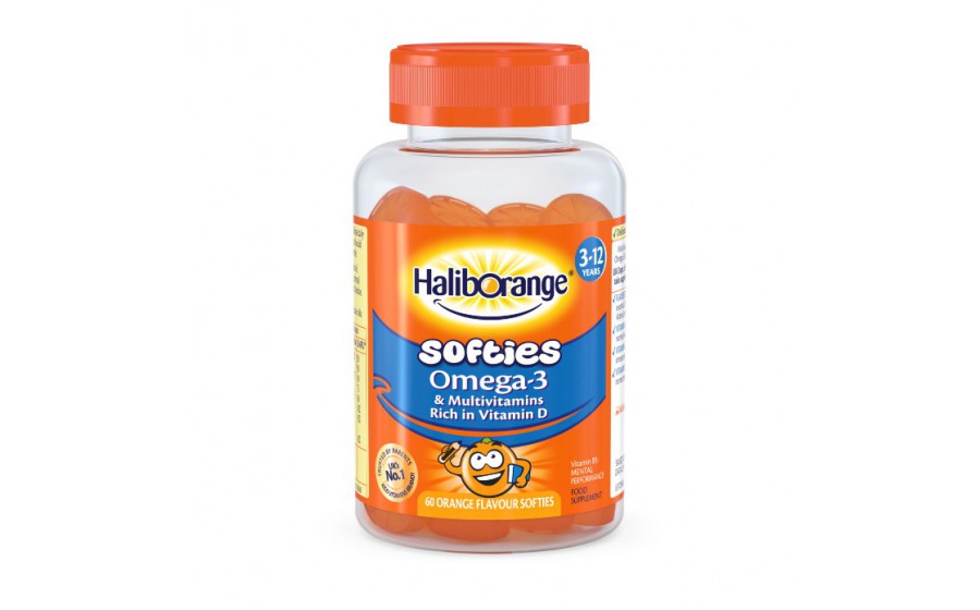 Softies Omega-3 & Multivitamins (60 softies, orange)