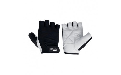 Fitness Gloves White/Black MFG-208.4B (S size, White/Black)