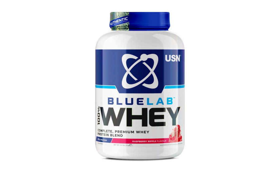 Blue Lab 100% Whey Premium Protein (2 kg, raspberry ripple)