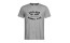 Barbell Club Fitted T-Shirt (L size, grey/black)