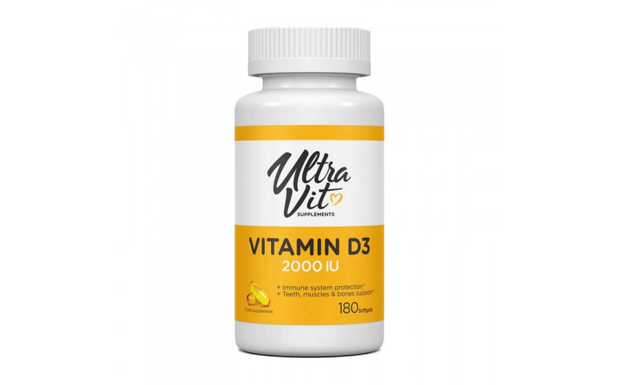 Vitamin D3 2000 IU (термін до 22.10.2024) (180 softgels)