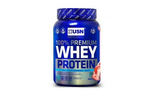 100% Premium Whey Protein (908 g, strawberry cream)