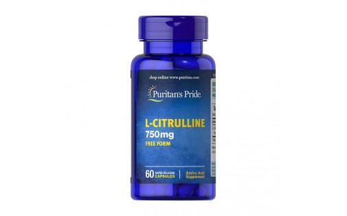 L-Citrulline 750 mg free form (60 caps)