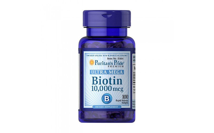 Biotin 10,000 mcg (100 softgels)