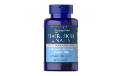 Hair, Skin & Nails One Per Day Formula (60 softgels)