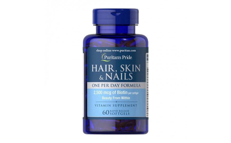 Hair, Skin & Nails One Per Day Formula (60 softgels)