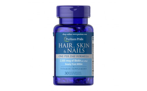 Hair, Skin & Nails One Per Day Formula (30 softgels)