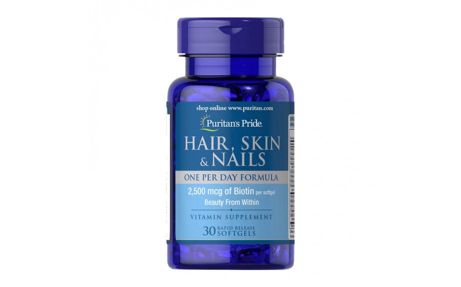 Hair, Skin & Nails One Per Day Formula (30 softgels)