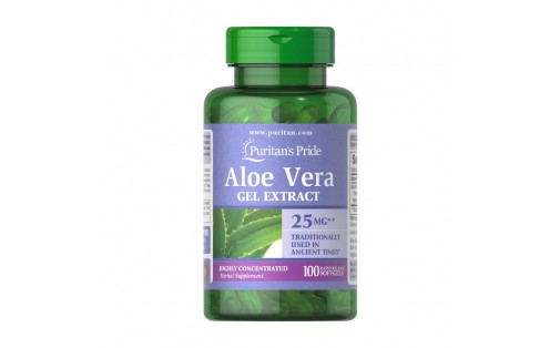 Aloe Vera Gel Extract 25 mg (100 softgels)