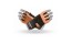 Professional Workout Gloves Brown/Black MFG-269 (M size)